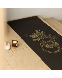 Коврик для йоги — Dragon Grey Gold